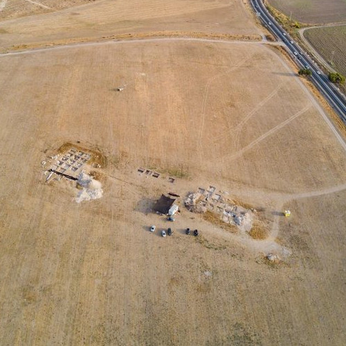 Roman legionary base at Megiddo. Photo courtesy Matthew J. Adams